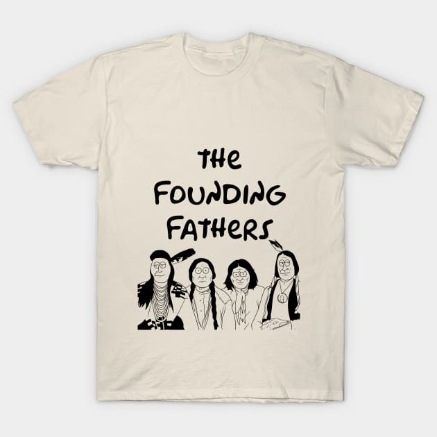 The Founding Fathers Cartoonized T-Shirt by Eyanosa